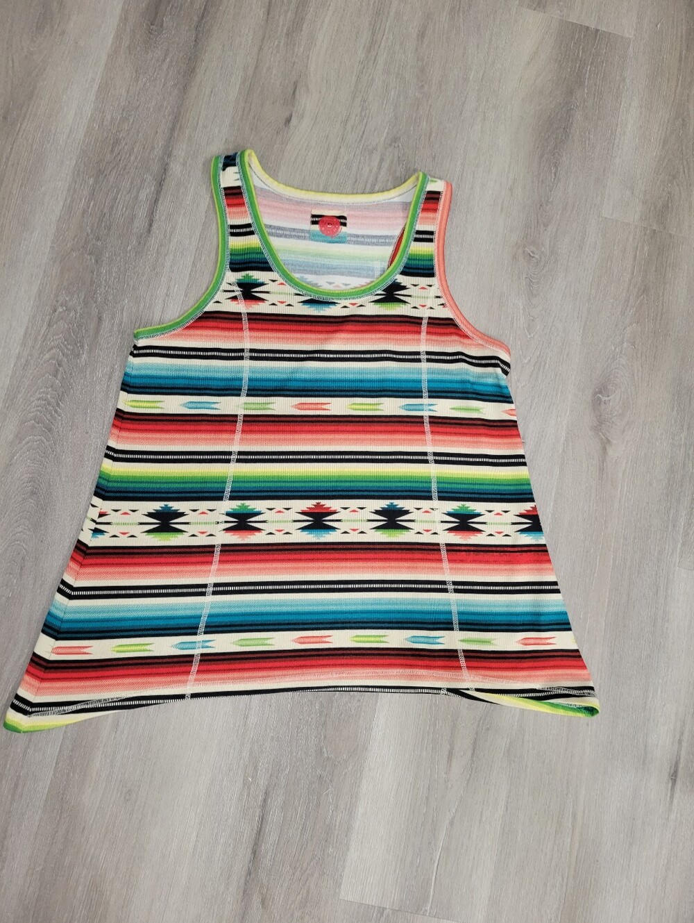 Double D Ranch Serape Aztec Tank Size Large - Picture 5 of 5